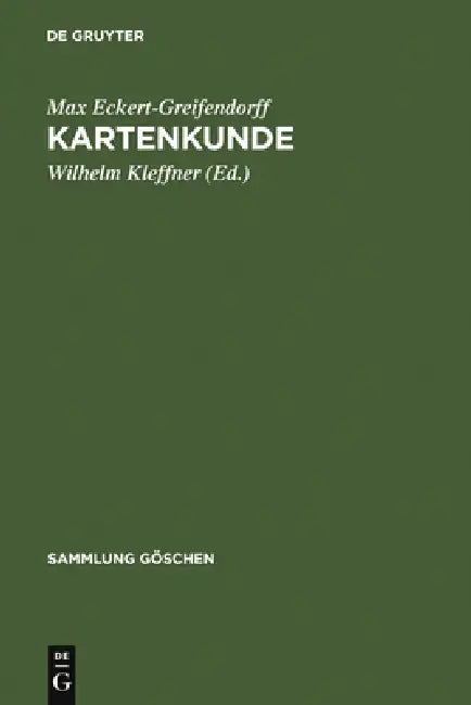 Kartenkunde (English, Max Eckert-Greifendorff | Wilhelm Kleffner)