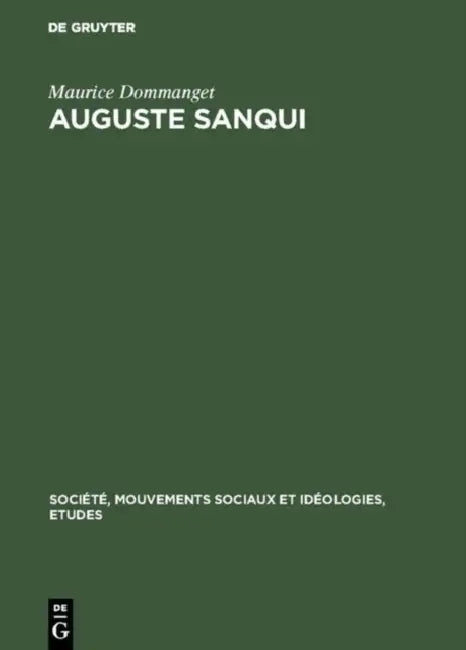 Auguste Sanqui (English, Maurice Dommanget)