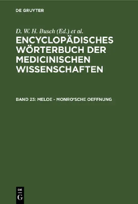 Meloe - Monro'sche Oeffnung (English, D. W. H. Busch | Carl Ferdinand Gräfe | J. F. Diffenbach)
