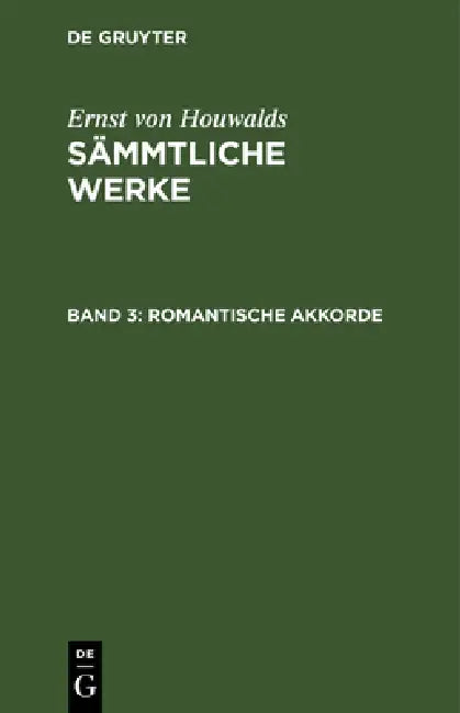 Romantische Akkorde (English, Ernst Von Houwalds)