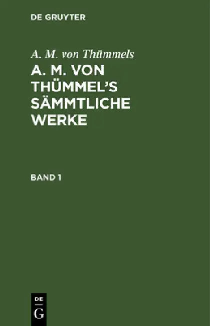 A. M. Von Thümmels (English, A. M. Von Thümmels)