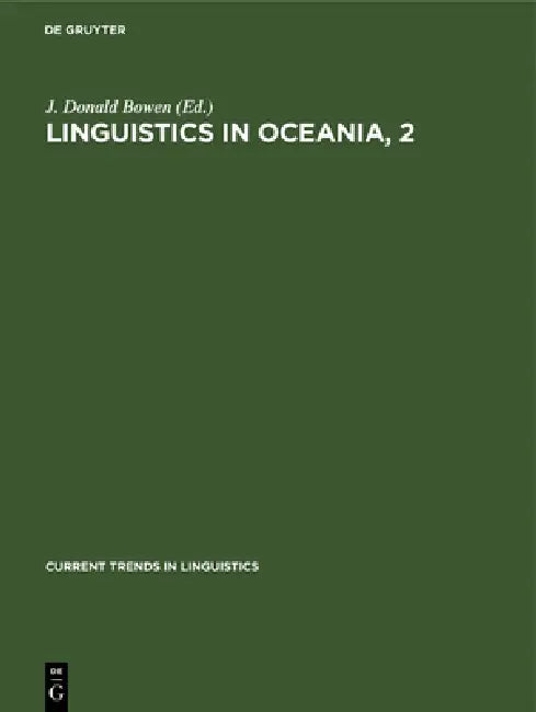 Linguistics in Oceania, 2 (English, J. Donald Bowen)