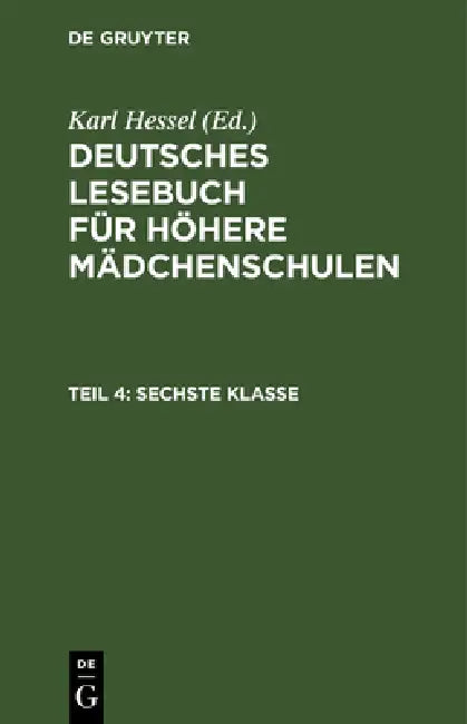 Sechste Klasse (English, Karl Hessel)