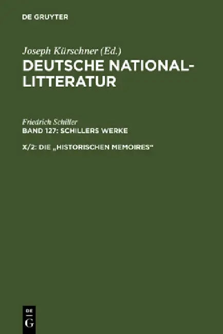 Die "historischen Memoires" (English, Robert Boxberger)