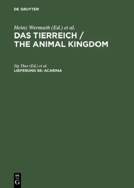 Acarina (English, Sig Thor | Heinz Wermuth | Robert Mertens)
