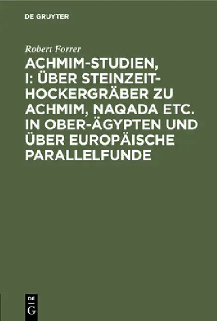 Achmim-Studien, I (English, Robert Forrer)