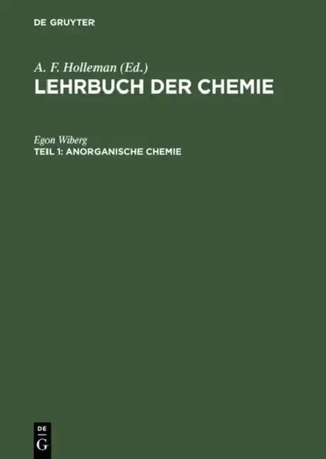 Anorganische Chemie (English, Egon Wiberg)