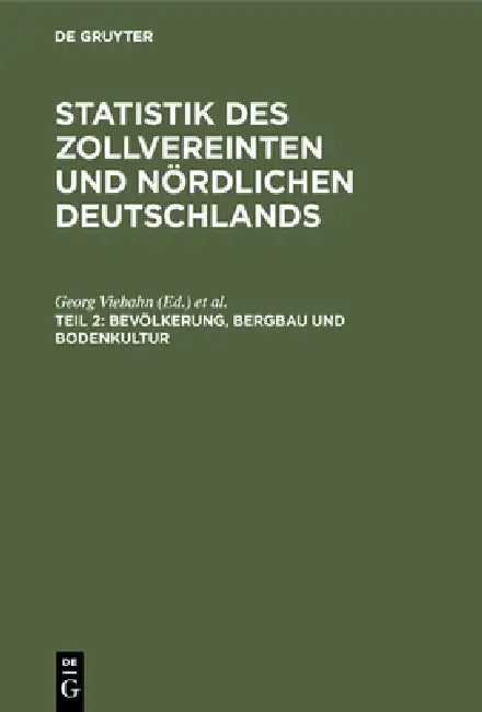Bevölkerung, Bergbau und Bodenkultur (English, Georg Viebahn | Heinrich Dechen)