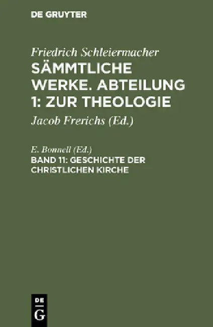 Geschichte der christlichen Kirche (English, E. Bonnell)