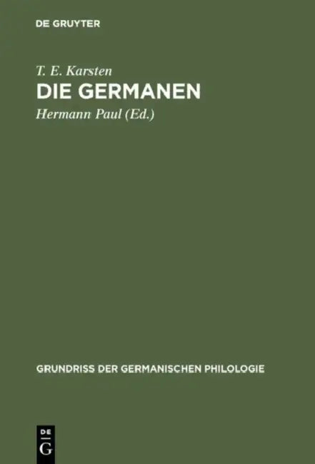 Die Germanen (English, T. E. Karsten | Hermann Paul)