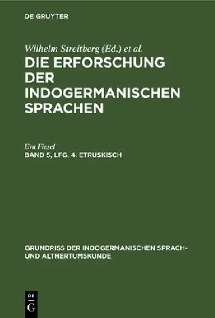 Etruskisch (English, Eva Fiesel)
