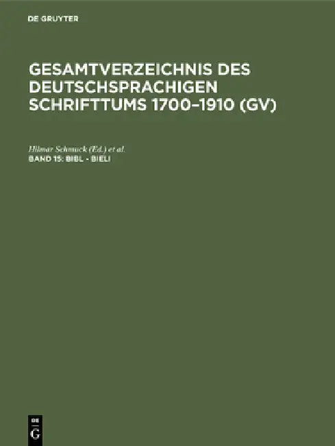 Bibl - Bieli (English, Hilmar Schmuck | Willi Gorzny | Hans Popst)