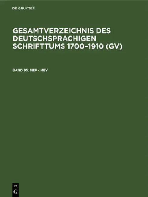 Mep - Mey (English, Hilmar Schmuck | Willi Gorzny | Peter Geils)