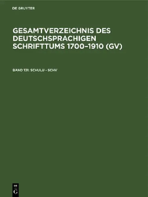 Schulu - Schv (English, Hilmar Schmuck | Willi Gorzny | Peter Geils)