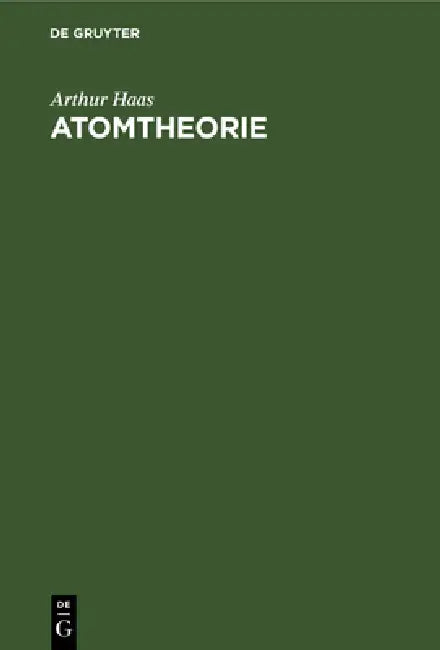 Atomtheorie (English, Arthur Haas)