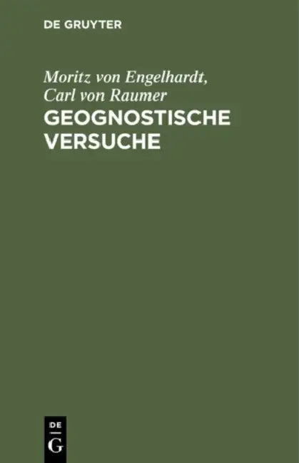 Geognostische Versuche (English, Moritz Von Engelhardt | Carl Von Raumer)