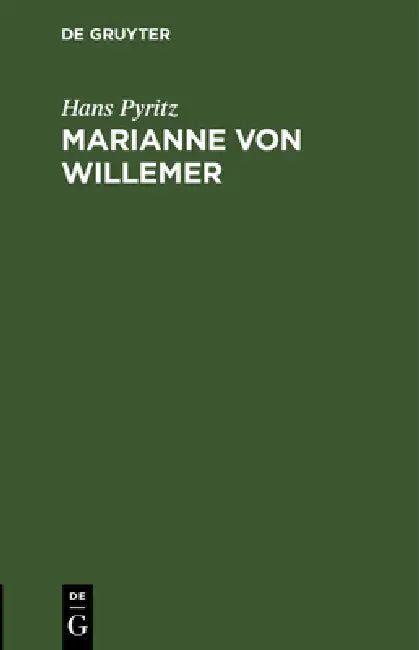 Marianne Von Willemer (English, Hans Pyritz)