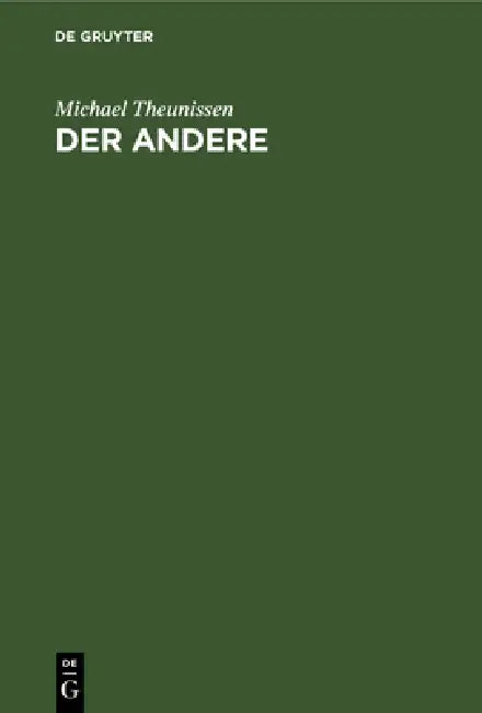 Der Andere (English, Michael Theunissen)