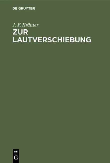 Zur Lautverschiebung (English, J. F. Kräuter)