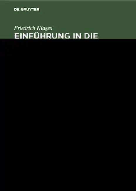 Einführung in die organische Chemie (English, Friedrich Klages)