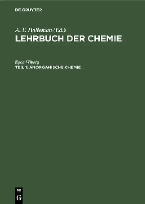 Anorganische Chemie (English, Egon Wiberg)