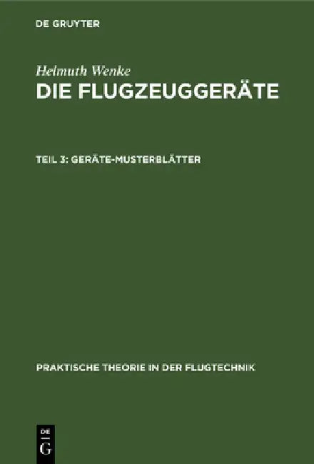 Geräte-Musterblätter (English, Helmuth Wenke)