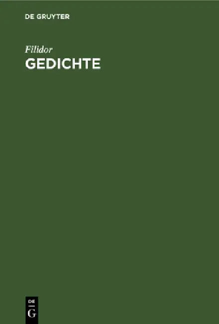 Gedichte (English, Filidor)