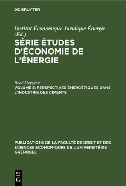 Perspectives énergétiques dans l'industrie des ciments (English, René Meyzenc)