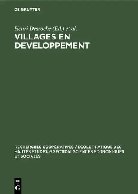 Villages en developpement (English, Henri Desroche | Placide Rambaud)