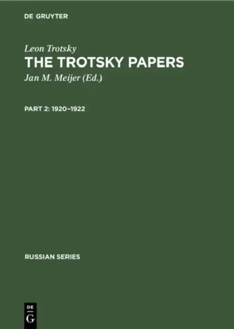 1920-1922 (English, Jan M. Meijer | Leon Trotsky)