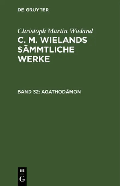 Agathodämon (English, Christoph Martin Wieland)