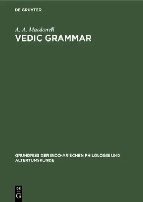 Vedic Grammar (English, A. a. Macdonell)