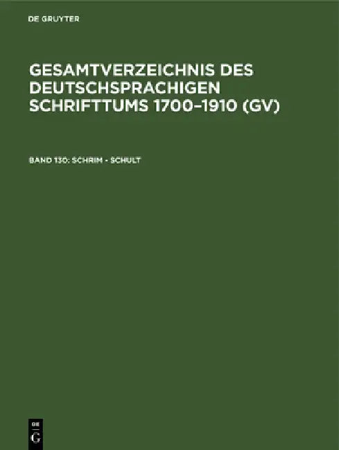 Schrim - Schult (English, Hilmar Schmuck | Willi Gorzny | Peter Geils)