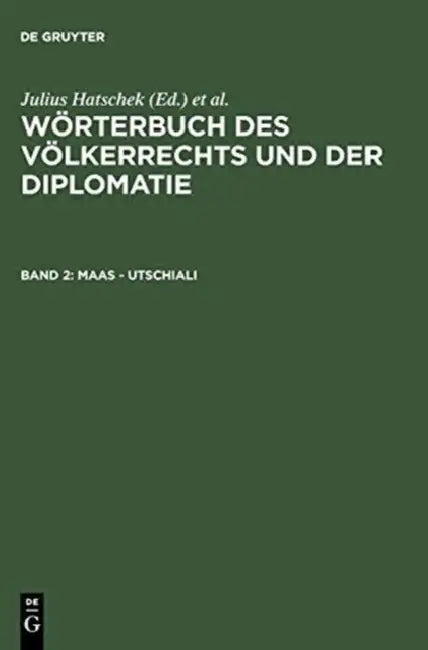 Maas - Utschiali (English, Julius Hatschek | Karl Strupp)