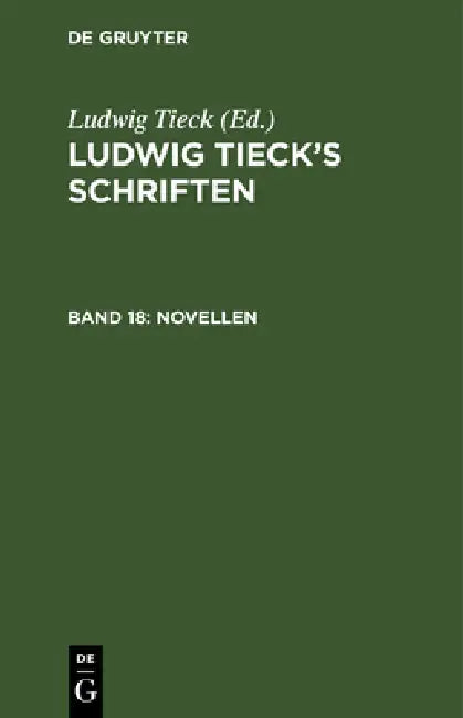 Novellen (English, Ludwig Tieck)