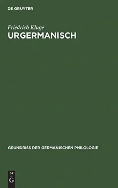 Urgermanisch (English, Friedrich Kluge)
