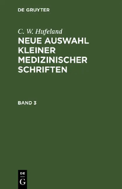 C. W. Hufeland (English, C. W. Hufeland)