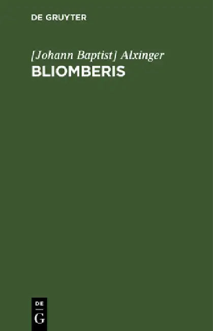 Bliomberis (English, Alxinger)