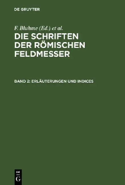 Erläuterungen und Indices (English, F. Bluhme | K. Lachmann | A. Rudorff)