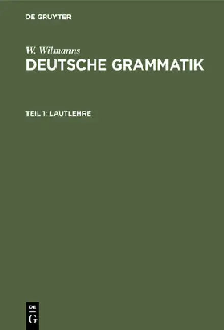 Lautlehre (English, W. Wilmanns)