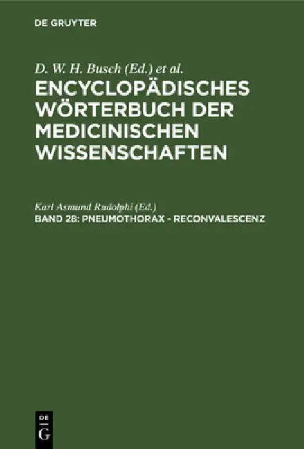 Pneumothorax - Reconvalescenz (English, Karl Asmund Rudolphi)
