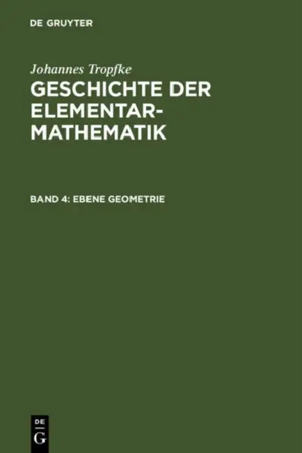 Ebene Geometrie (English, Kurt Vogel | Karin Reich | Helmuth Gericke)