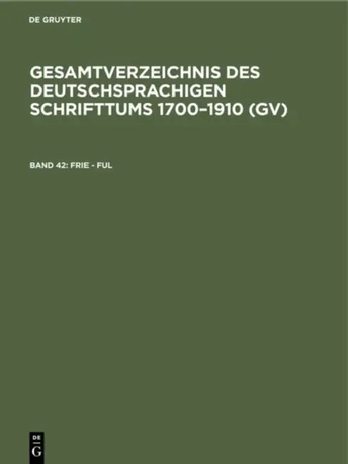 Frie - Ful (English, Hilmar Schmuck | Willi Gorzny | Peter Geils)