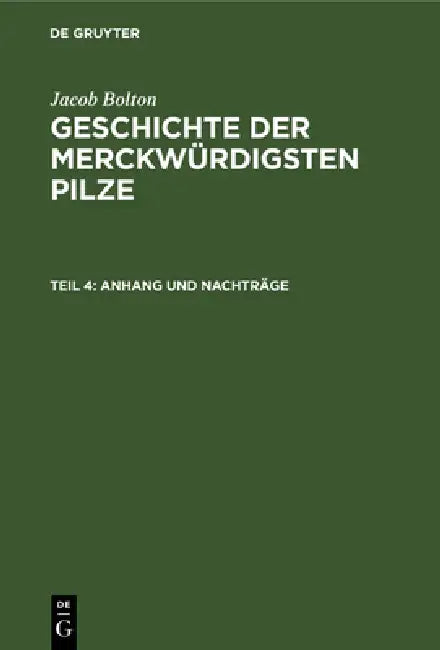 Anhang Und Nachträge (English, Ch G. Nees Von Esenbeck | Th Fr Ludw Nees Von Esenbeck)