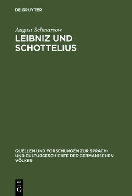 Leibniz und Schottelius (English, August Schmarsow)
