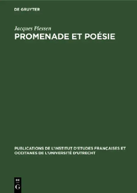 Promenade et poésie (English, Jacques Plessen)