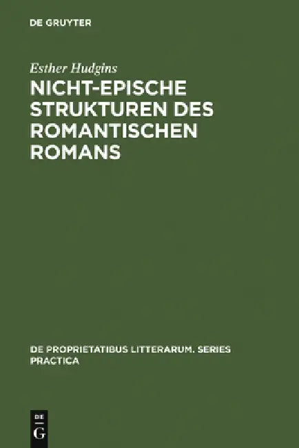 Nicht-epische Strukturen des romantischen Romans (English, Esther Hudgins)