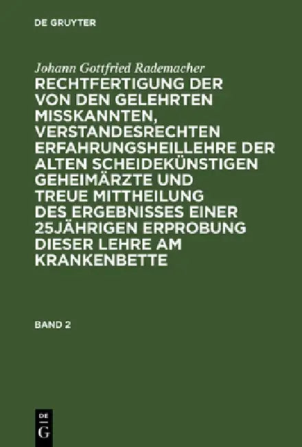 Johann Gottfried Rademacher (English, Johann Gottfried Rademacher | Johann Gottfried Rademacher)