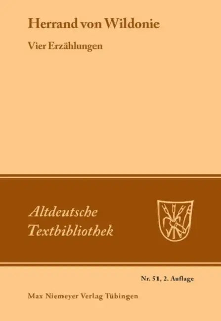 [Set Vier Erzählungen] (English, Herrand Von Wildonie | Hanns Fischer | Paul Sappler)