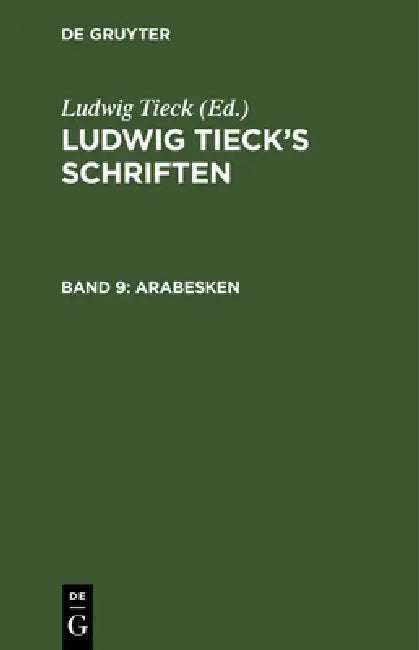 Arabesken (English, Ludwig Tieck)
